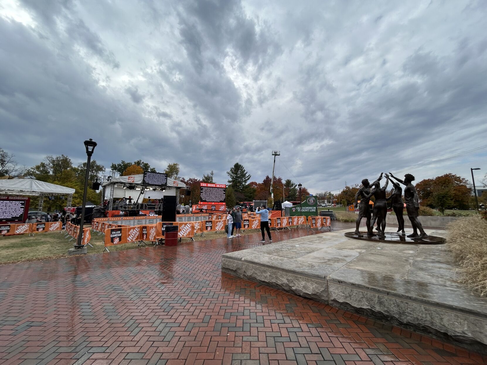 ESPN COLLEGE GAMEDAY PREP IN BLOOMINGTON